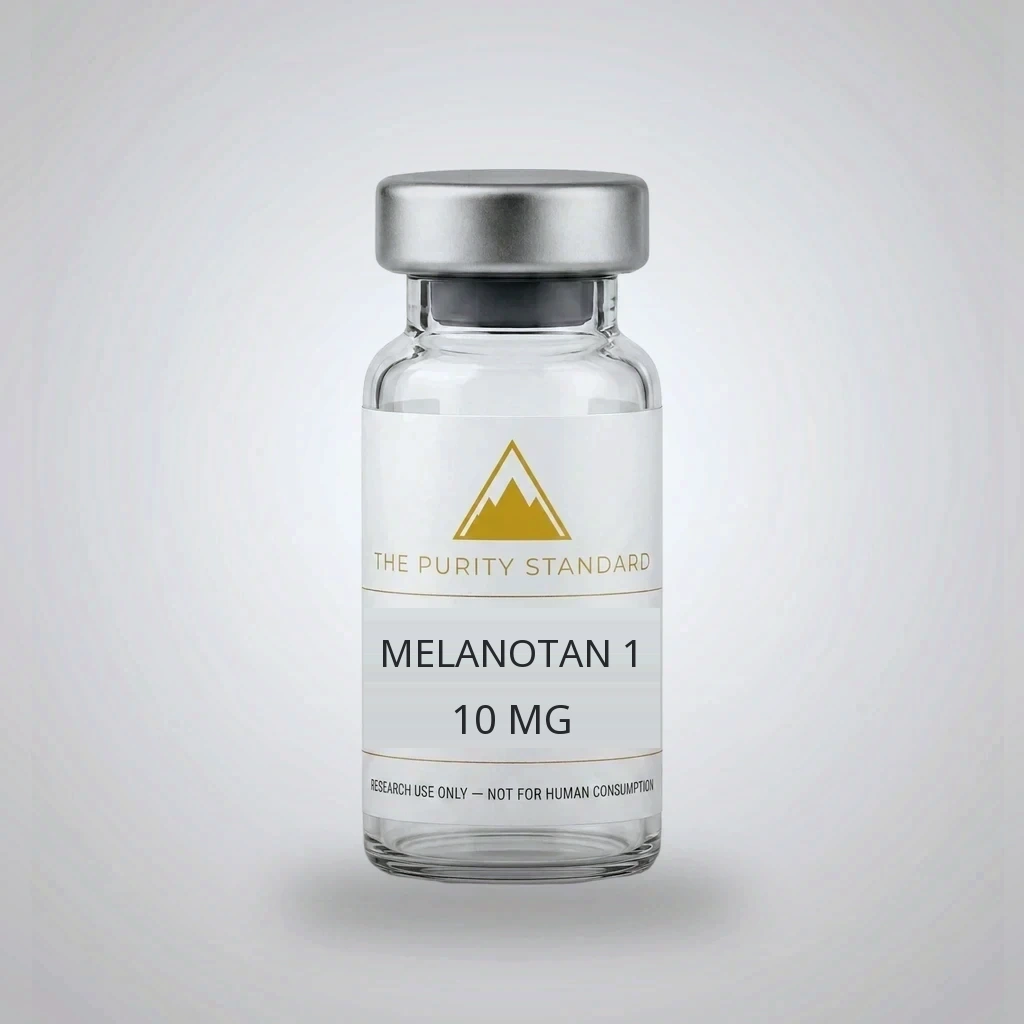 Melanotan 1 — The Purity Standard branded peptide vial