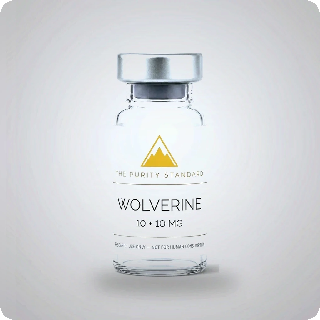 Wolverine — The Purity Standard branded peptide vial
